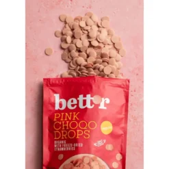 BETT'R Chokoladeknapper Pink Ø (200 g)