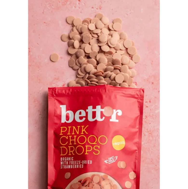 BETT'R Chokoladeknapper Pink Ø (200 g)