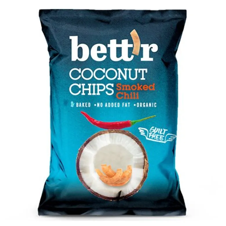 Bett´r Kokos Chips m. Røget Chili (40 g)