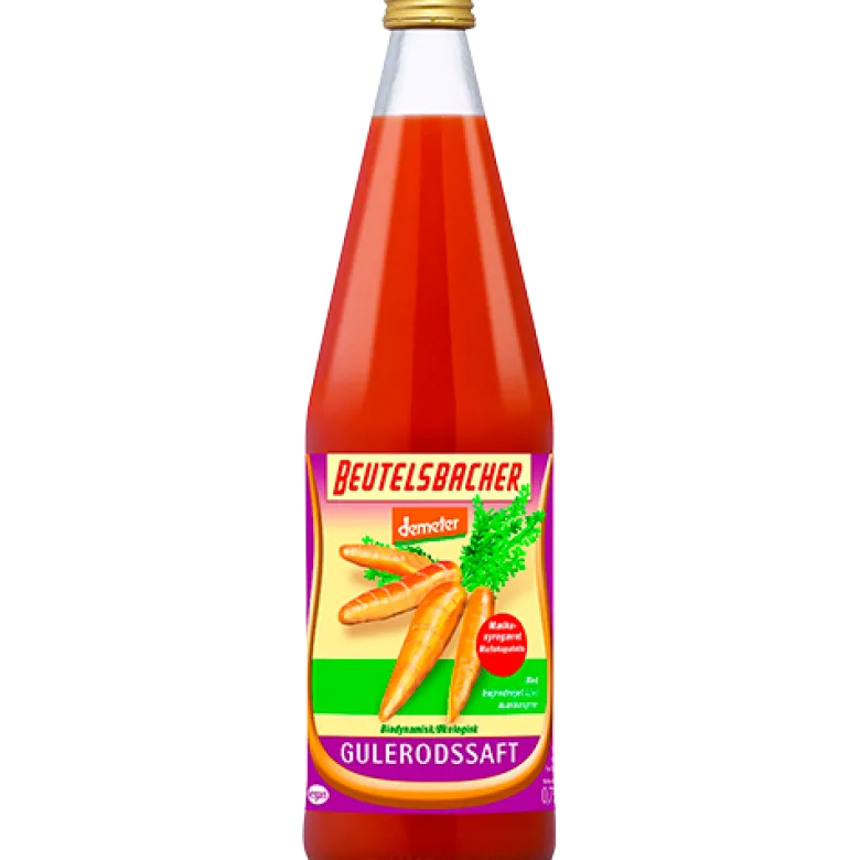 Beutelsbacher Gulerodssaft Mælkesyregæret Demeter Ø (750 ml)