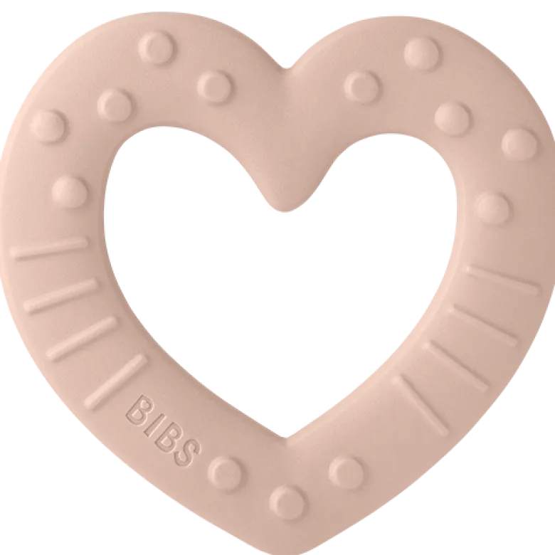 Bibs Baby Bitie Heart Blush (1 stk)