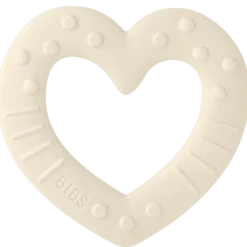 Bibs Baby Bitie Heart Ivory (1 stk)