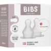 Bibs Baby Bottle Nipple Round Silicone Thick Flow (2 stk)