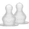 Bibs Baby Bottle Nipple Round Silicone Slow Flow (1 sæt)