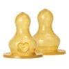 Bibs Baby Bottle Nipple Round Latex Medium Flow (1 sæt)