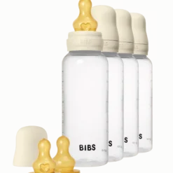 Bibs Baby Bottle Round Latex 270 ml Ivory (4 stk)