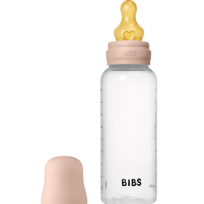 Bibs Baby Bottle Round Latex Medium Flow Blush (270 ml)