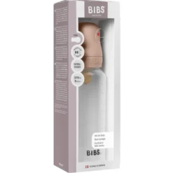 Bibs Baby Bottle Round Latex Medium Flow Blush (270 ml)