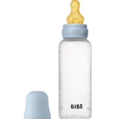 Bibs Baby Bottle Round Latex Medium Flow Baby Blue (270 ml)