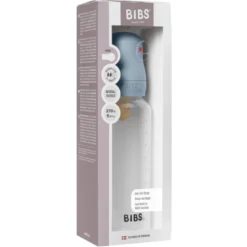 Bibs Baby Bottle Round Latex Medium Flow Baby Blue (270 ml)