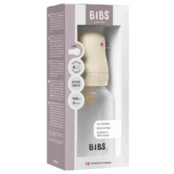 Bibs Baby Bottle Round Latex Slow Flow Ivory (150 ml)