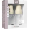 Bibs Baby Bottle Round Silicone Slow Flow Ivory (150 ml)