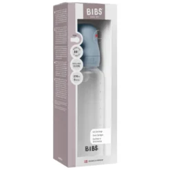 Bibs Baby Bottle Round Silicone Medium Flow Baby Blue (270 ml)