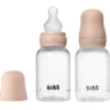 Bibs Baby Bottle Round Silicone Slow Flow Blush (2x150 ml)