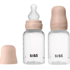Bibs Baby Bottle Round Silicone Slow Flow Blush (2x150 ml)