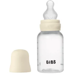 Bibs Baby Bottle Round Silicone Slow Flow Ivory (150 ml)