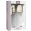 Bibs Baby Bottle Round Silicone Medium Flow Ivory (2x270 ml)