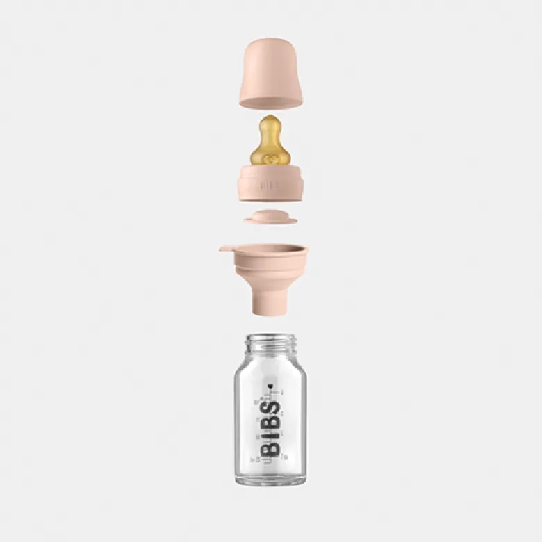 Bibs Baby Glass Bottle Complete Set Latex Cloud (225 ml)
