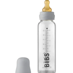 Bibs Baby Glass Bottle Complete Set Latex Cloud (225 ml)