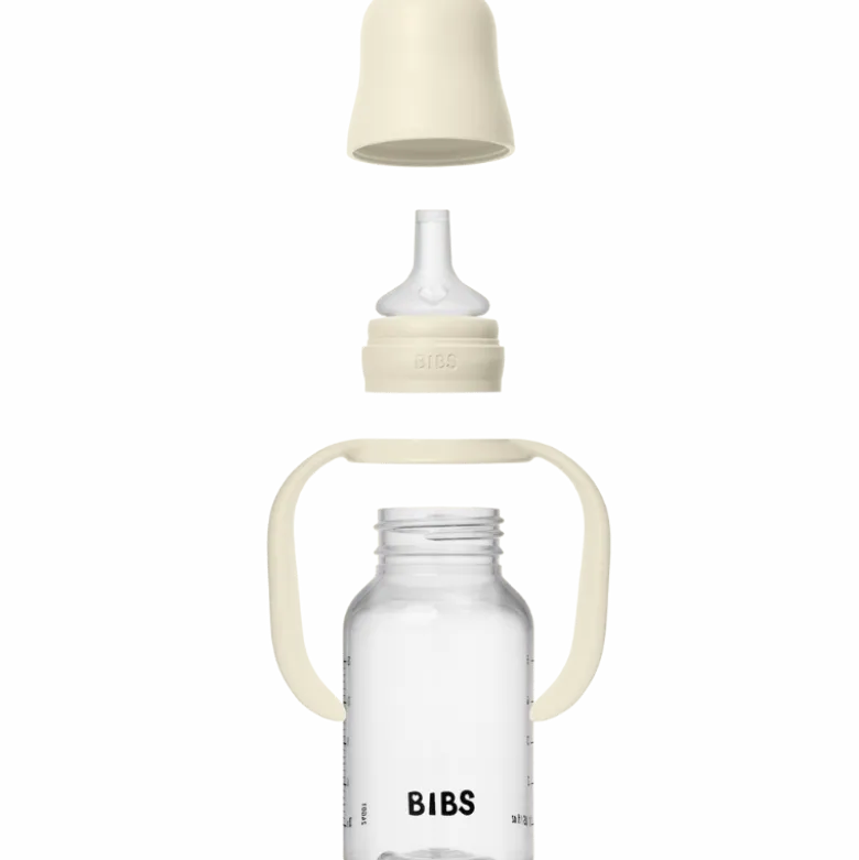 Bibs Baby Sippy Bottle Spout Silicone 150 ml Ivory (1 stk)