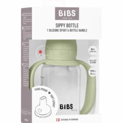 Bibs Baby Sippy Bottle Spout Silicone 150 ml Sage (1 stk)