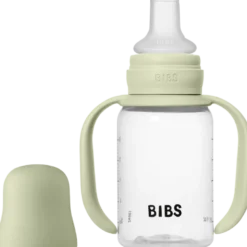 Bibs Baby Sippy Bottle Spout Silicone 150 ml Sage (1 stk)