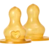 Bibs Bottle Nipple Latex Fast Flow (2 stk)