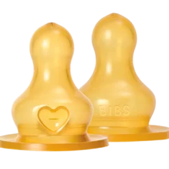 Bibs Bottle Nipple Latex Fast Flow (2 stk)