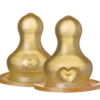 Bibs Bottle Nipple Latex Slow Flow (2 stk)