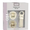 Bibs Colour Pacifier & Loop Clip Gift Set Latex Size 1 Ivory (1 sæt)