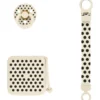 Bibs Gift Set Polka Soothe & Go Latex Size 2 Ivory Black (1 sæt)