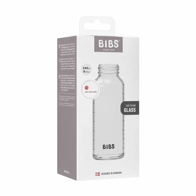 Bibs Glass Baby Bottle Body (240 ml)