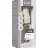 Bibs Glass Baby Bottle Round Latex Slow Flow Ivory (120 ml)