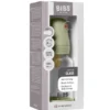 Bibs Glass Baby Bottle Round Latex Slow Flow Sage (120 ml)