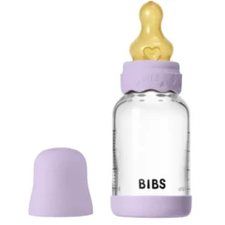 Bibs Glass Boheme Baby Bottle Round Latex Slow Flow Violet Sky (120 ml)