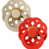 Bibs Pacifier Boheme Latex Size 1 Vanilla/Candy Apple (2 stk)