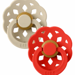 Bibs Pacifier Boheme Latex Size 1 Vanilla/Candy Apple (2 stk)
