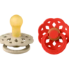 Bibs Pacifier Boheme Latex Size 2 Vanilla/Candy Apple (2 stk)