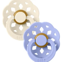 Bibs Pacifier Boheme Latex Size 1 Ivory/Hush (2 stk)