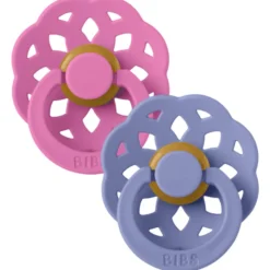 Bibs Pacifier Boheme Latex Size 1 Bubblegum/Peri (2 stk)