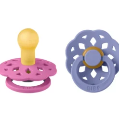 Bibs Pacifier Boheme Latex Size 1 Bubblegum/Peri (2 stk)