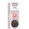 Bibs Pacifier Boheme Latex Size 1 Baby Pink/Plum (2 stk)
