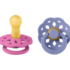 Bibs Pacifier Boheme Latex Size 2 Bubblegum/Peri (2 stk)