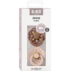 Bibs Pacifier Boheme Latex Size 2 Woodchuck/Blush (2 stk)