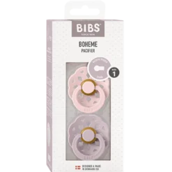 Bibs Pacifier Boheme Latex Size 1 Blossom/Dusky Lilac (2 stk)