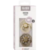 Bibs Pacifier Boheme Latex Size 2 Vanilla/Dark Oak (2 stk)