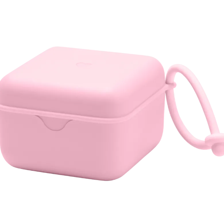 Bibs Pacifier Box Baby Pink (1 stk)