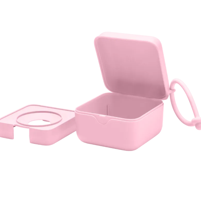 Bibs Pacifier Box Baby Pink (1 stk)