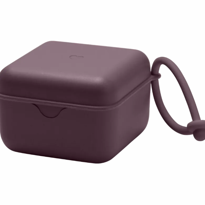 Bibs Pacifier Box Plum (1 stk)