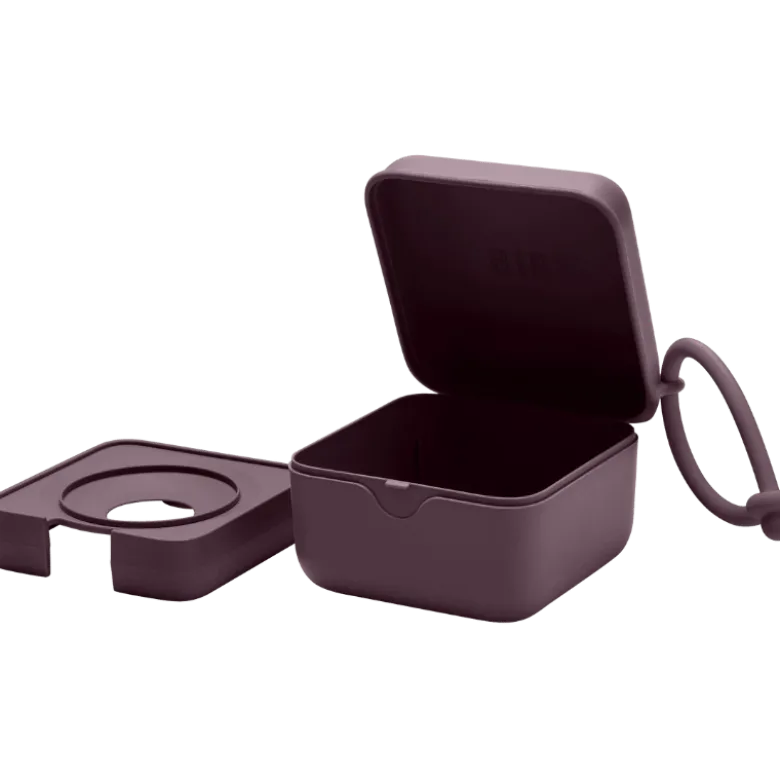 Bibs Pacifier Box Plum (1 stk)